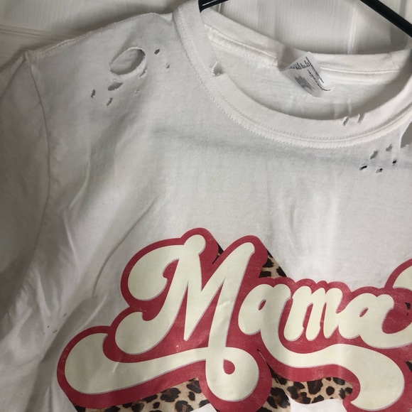 Mama distressed tee - Picture 2 of 4